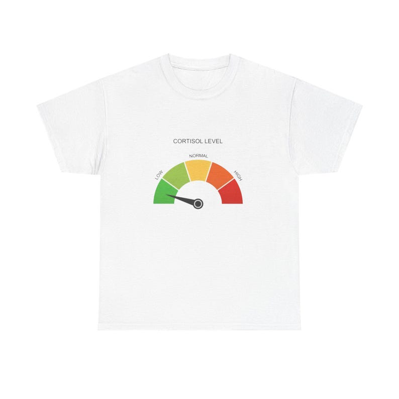 Low Cortisol Meme T-Shirt | Funny Endocrinology Humor image 1