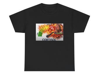 Camiseta con meme de cortisol alto / Arte divertido sobre la hormona del estrés