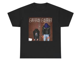 Camiseta con la portada del álbum Crystal Castles / Camiseta de banda, Música electrónica
