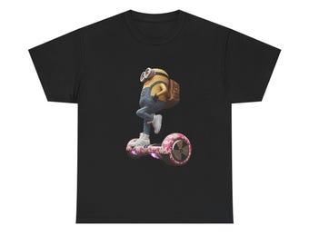 Camiseta de Minion despreocupado en Segway / Meme divertido