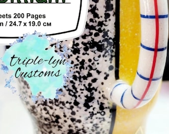 Glitter inspired school/teacher/pencil /tumbler/ Custom Glitter Tumbler/Personalized Tumbler/Custom stainless steel tumbler crayon/ Paper