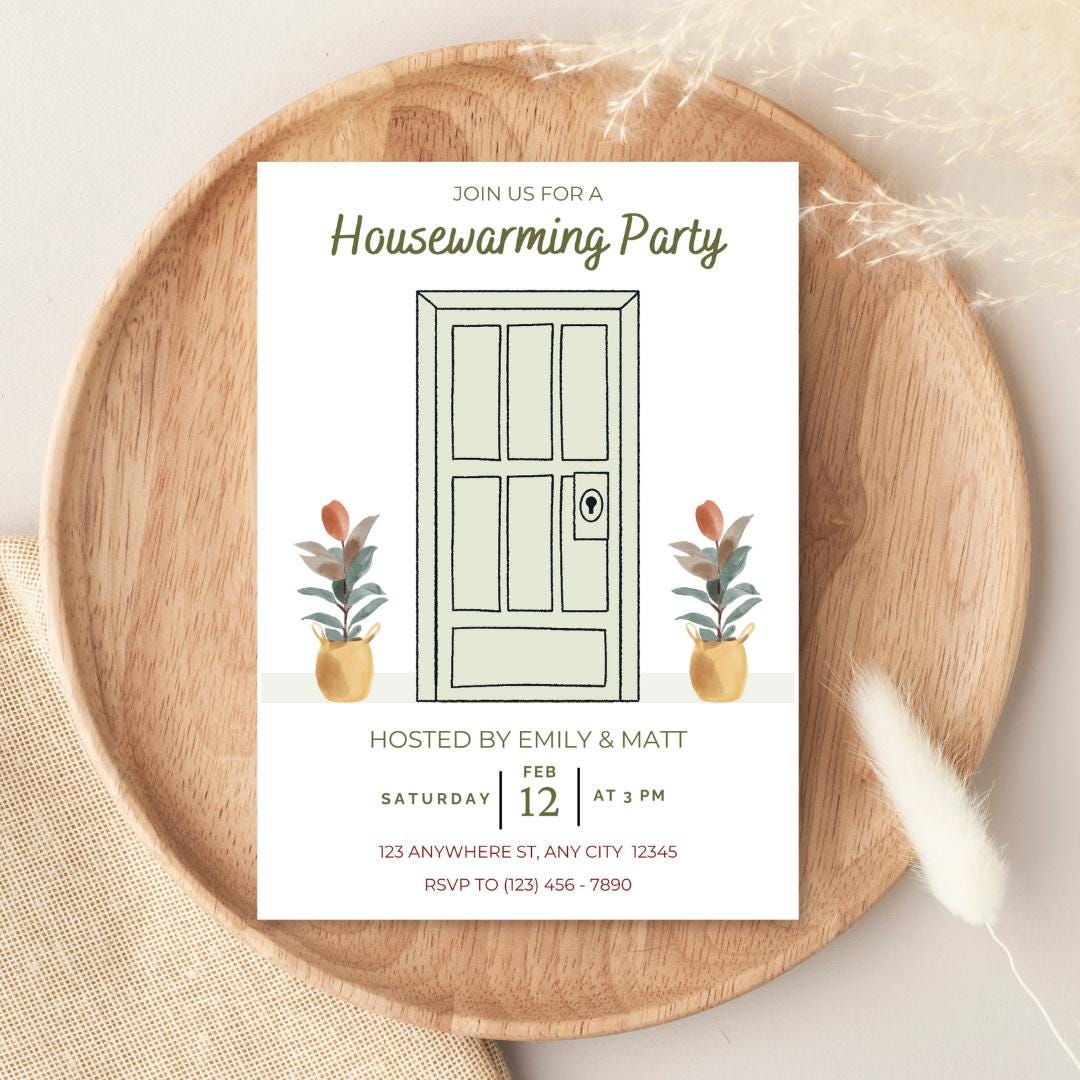 Editable House Warming Invitation, House Warming Party, New House ...