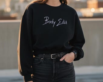 Women's Boxy Cropped Crewneck Sweatshirt