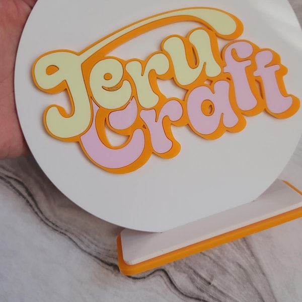 Custom Acrylic Watermark  Logo Business 6 inches Sign Acrylic Name Custom Acrylic Logo Watermark