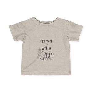 Infant Tee for Witch&#39;s Spawn, Baby Witch Shirt, Toddler Halloween Top, Pagan Baby Clothes, Wiccan Child T-Shirt, Gothic Kids Fashion