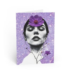 Carte d'anniversaire païenne, que la sagesse de la vieille femme, l'énergie de la jeune fille et l'amour de la mère vous bénissent aujourd'hui - Cartes de voeux,