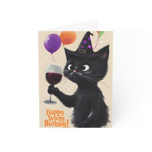 Grußkarten, Witchy Geburtstag, Blessed Be, Magie Thema, Set von 10, 30, 50 Stück