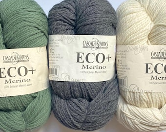 Cascade Eco+ Merino | Chunky Yarn | 100% Bolivian Merino Wool | 250g skein