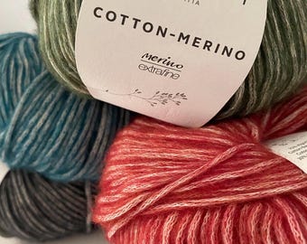 Concept by Katia Cotton Merino | Worsted Weight Yarn | 50g balls | 5 colors available