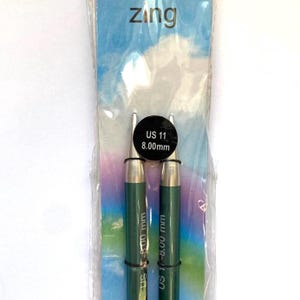 Zing size US11 Interchangeable 4” Circular Knitting Needle Tips
