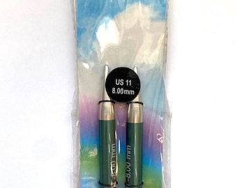 Zing size US11 Interchangeable 4” Circular Knitting Needle Tips