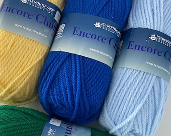Plymouth Encore Chunky Yarn | 100g skeins | 7 colors available