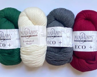 Cascade Eco+ | Chunky Yarn | 100% Peruvian Highland Wool | 250g skein