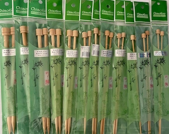 ChiaoGoo Bamboo 9” Single Point Knitting Needles