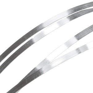 Strip Bezel Flat Wire 925 Sterling Silver Flat Choose Your Size