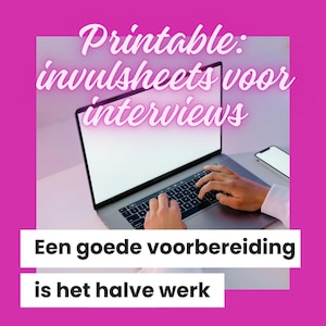 Printable Interview Fill-in Sheet