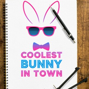Il coniglietto pasquale più cool della città 2 PNG Bundle Quote, Buona Pasqua Immagine digitale, Immagine file Immagine PNG X2 Pacchetto immagini ad alta risoluzione