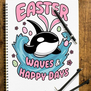 Onde di Pasqua e citazione Happy Days Colorful 2 PNG Bundle Amore Pre-KQuote Buona Pasqua Immagine digitale, Immagine file Immagine PNG X2 Risoluzione immagine