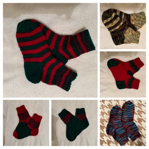 Hand knitted socks