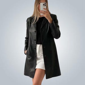 90s Long Coat - Etsy
