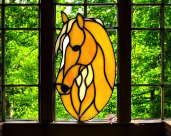 Tennessee Walking Horse Handmade Genuine Stained Glass Suncatcher/Window Hanging/Animal Gifts