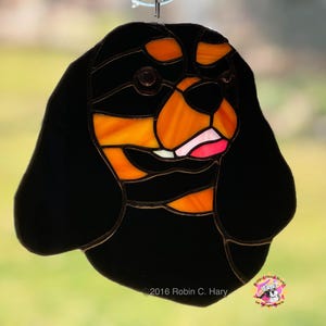 Cavalier King Charles Spaniel Handmade Stained Glass Suncatcher