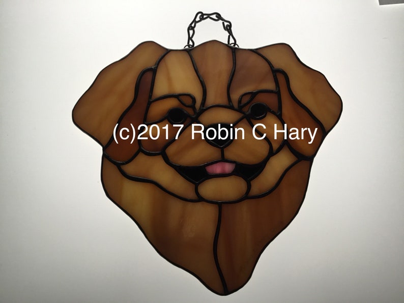 Download Tibetan Spaniel Stained Glass Suncatcher Dog Memorial Original And Exclusive Design Handmade Glass Dog Suncatchers Garden Decoration