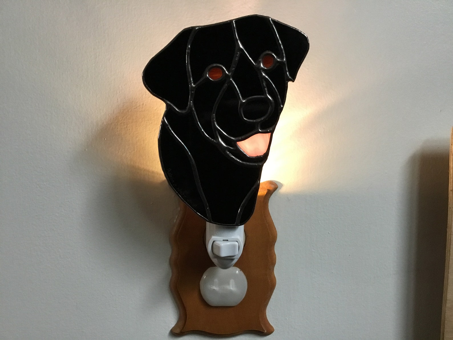 Labrador Retriever Stained Glass Night Light Labrador Night Etsy