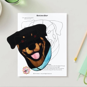 Rottweiler Stained Glass Pattern