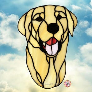 Labrador Retriever Handmade Stained Glass Suncatcher