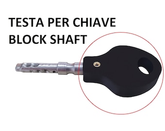 SALPIE Testa Di Ricambio Per Chiave Antifurto Block Shaft Portachiavi Testa In PVC (Vari Modelli) (NEW, ROSSO - Foto 10