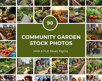 Gemeinschaft Garten Stock Foto Bundle | 90 frische Urban Garden Photos für den kommerziellen Gebrauch