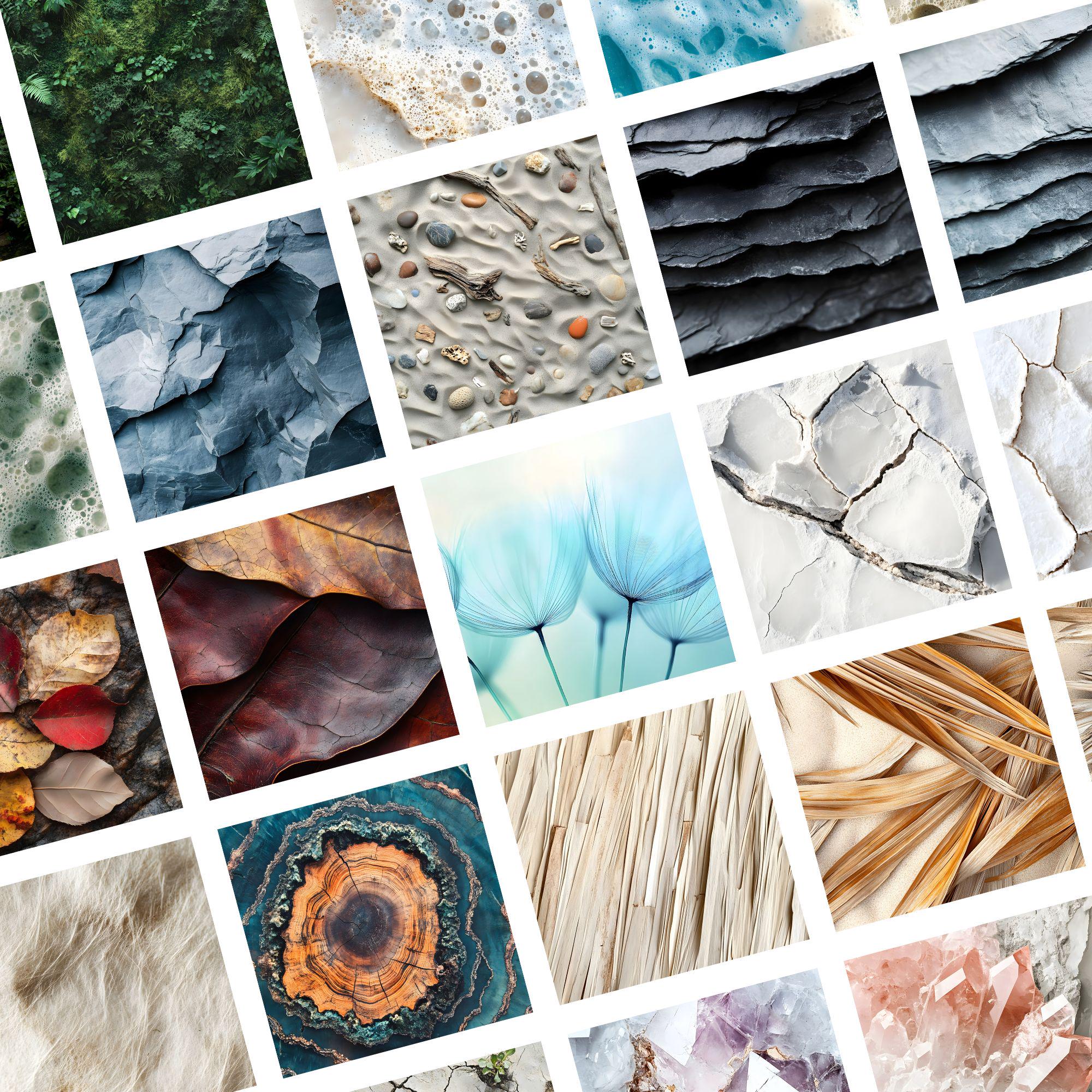 Nature Texture Basic Nature Texture Stock Photo Set | 75 Organic Backgrounds & Natural ...