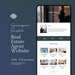 Plantilla de Squarespace para agentes inmobiliarios: listados de propiedades y guías de vecindarios