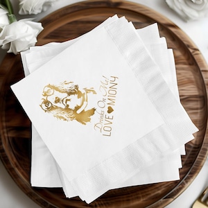 Custom Wedding Napkins, Dog Wedding Napkins, Personalized Wedding Napkins, Wedding Bar Napkins, Pet Cocktail Napkins, Bridal Shower Decor