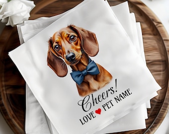 Servilletas de boda personalizadas, servilletas de boda personalizadas, servilletas de boda para perros, servilletas de boda para mascotas personalizadas, servilletas de bar para bodas, servilletas de cóctel