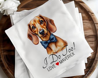 Servilletas de cóctel personalizadas para mascotas, servilletas de boda Drinks on Me, decoración de boda personalizada, regalos de boda para perros, servilletas de bar personalizadas
