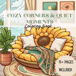 Cozy Corners Coloring Book | Relaxing Coloring Pages, Adult Stress Relief (PDF Download)