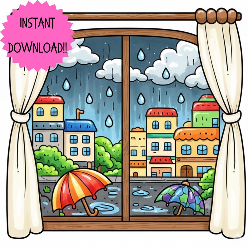 Little Window Worlds of Kawaii – Cute Fantasy Coloring Book for Adults & Teens, Cozy Whimsical Scenes, Bold Easy Coloring Pages