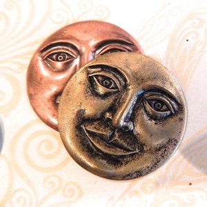 Large Moon Face Stampings,