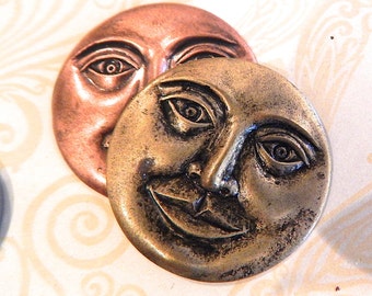 Large Moon Face Stampings,