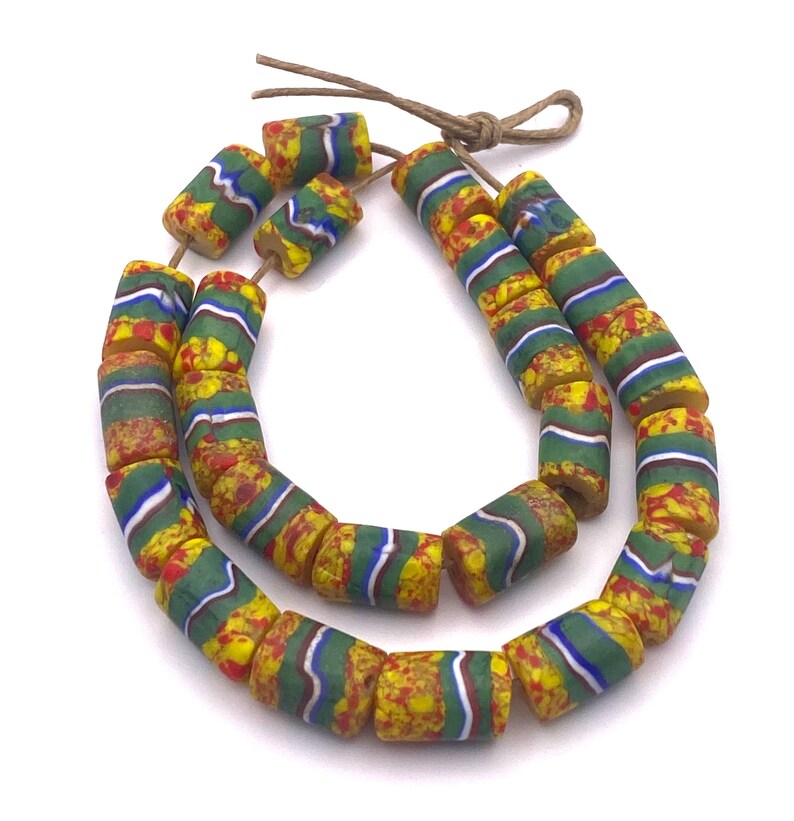 10 Matched African Trades Beads, Vintage Trade Beads image 1