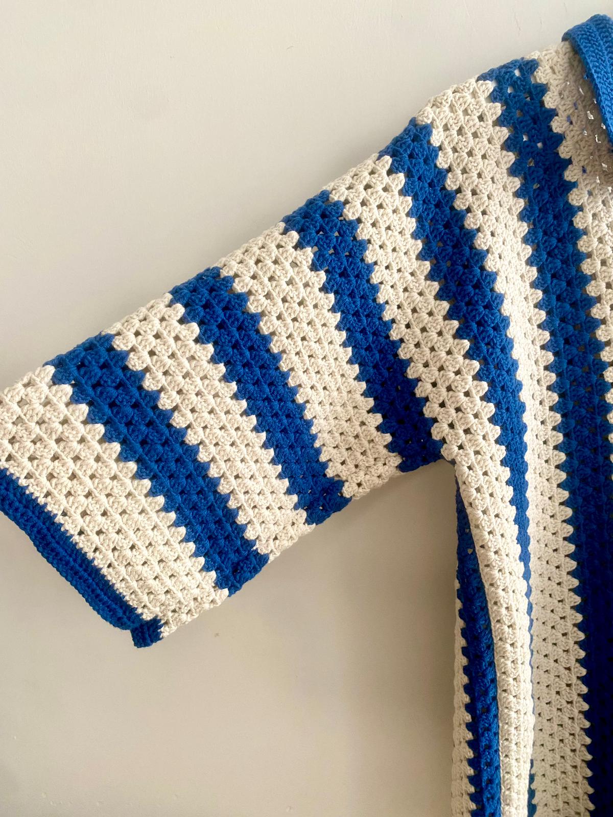 Crochet Striped Shirt