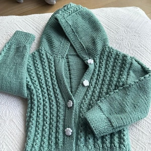 Crochet Baby, Handmade Knitted Baby, Newborn Cardigan, Baby Sweater,