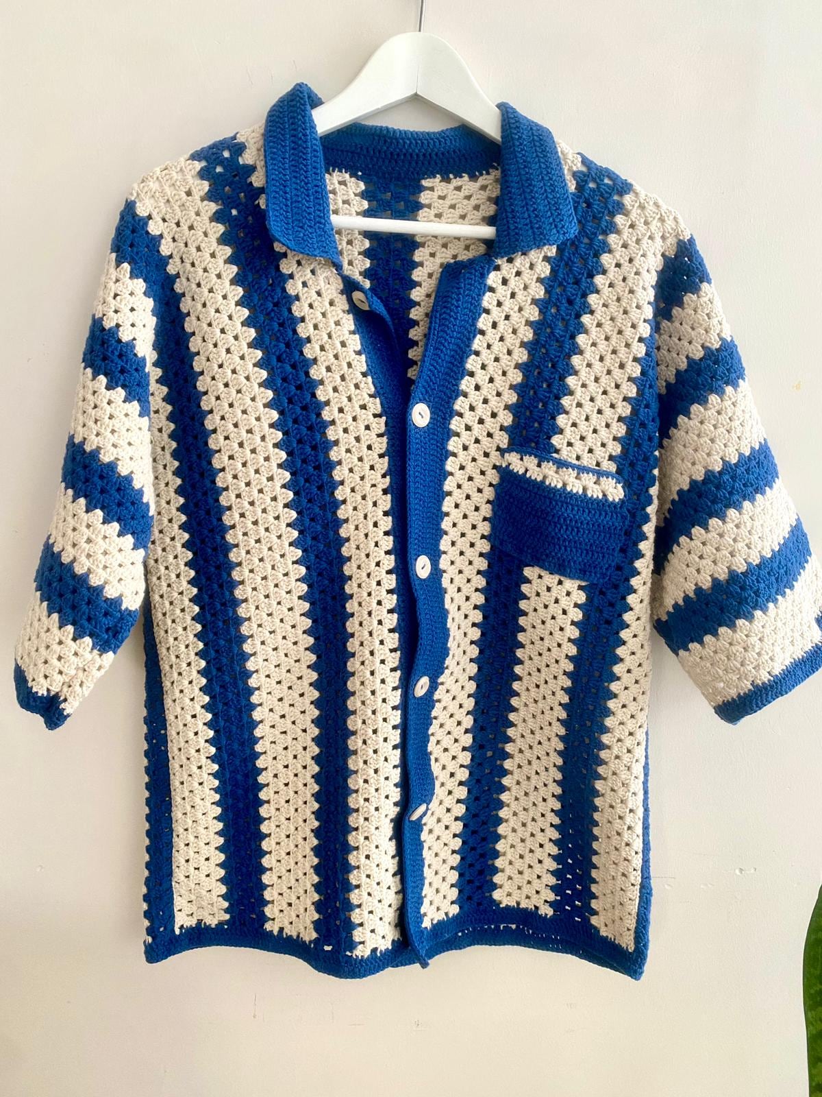 トップス BOTT 24SS Cotton Crochet Knit Shirts トップス BOTT 24SS Cotton Crochet Knit Shirts BOTT Cotton