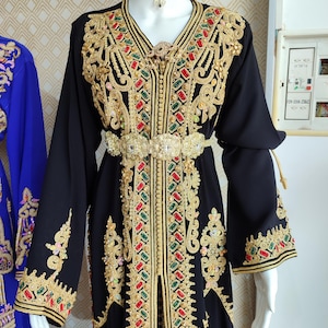 Custom Moroccan Takchita: Hand-Embroidered Wedding Caftan