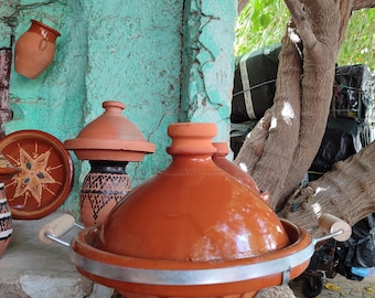 Handgemachter Marokkanischer Tajine Topf: Berber Art Clay Kochgeschirr