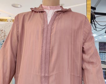 kaftan för män, marockansk djellaba marockansk thobe tvådelad, islamiska kläder