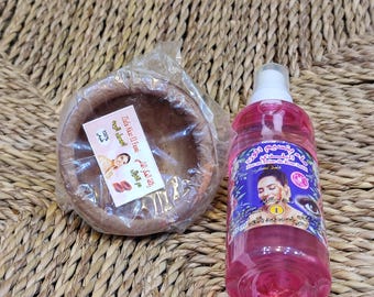 Tinte para labios y mejillas Aker Fassi marroquí: Berber Poppy Clay Pot