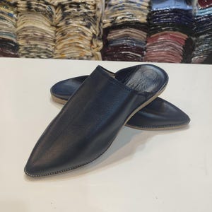 Handmade Moroccan Leather Babouche Slippers: Authentic Fez Loafers